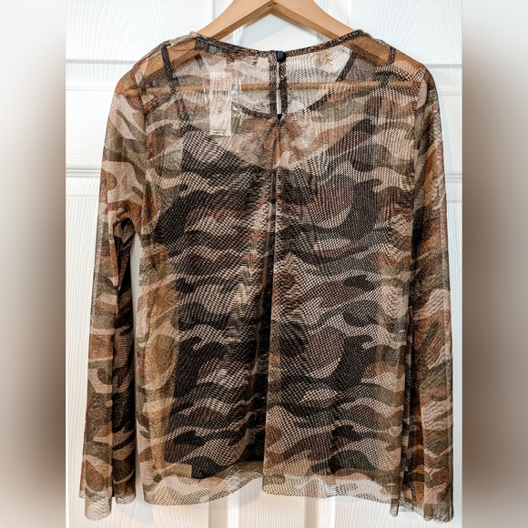 NWT Anthropologie Eva Franco Meredith Camo Top Size M - Picture 5 of 6